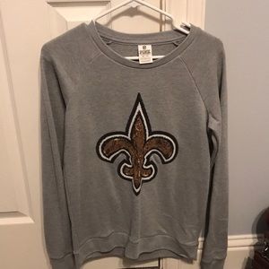 PINK Brand Grey Saints Sweatshirt